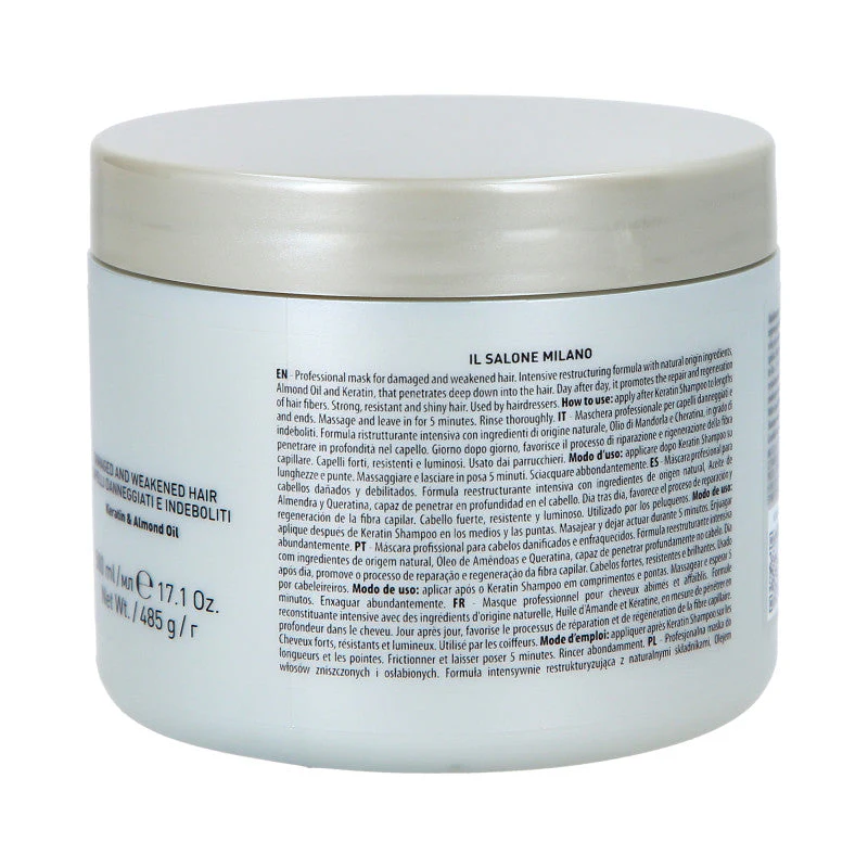 ALFAPARF IL SALONE MILANO KERATIN Odbudowująca maska do włosów 500 ml - Image 3
