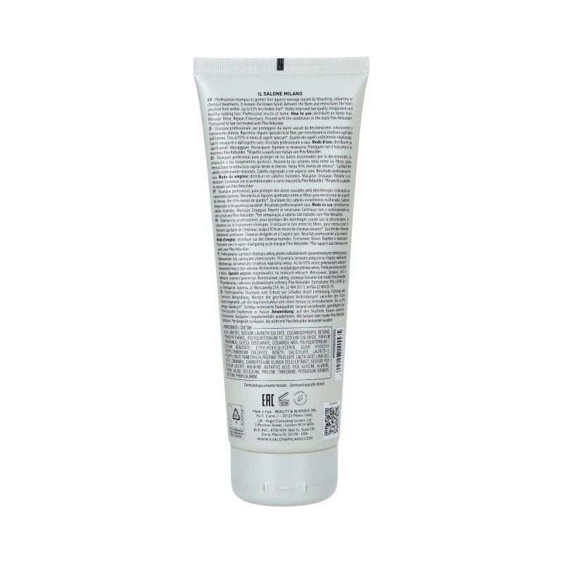 ALFAPARF IL SALONE MILANO PLEX REBUILDER Szampon odbudowujący włosy po zabiegach chemicznych 250 ml - Image 2