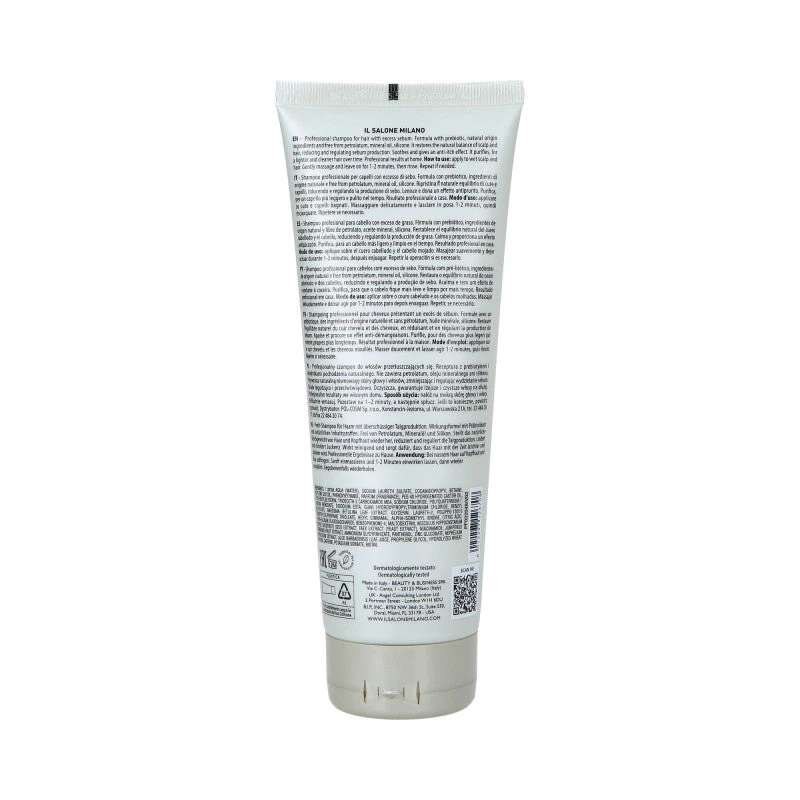 ALFAPARF IL SALONE MILANO SCALP SYSTEM BALANCE Oczyszczający szampon do włosów przetłuszczających się 250 ml - Image 2