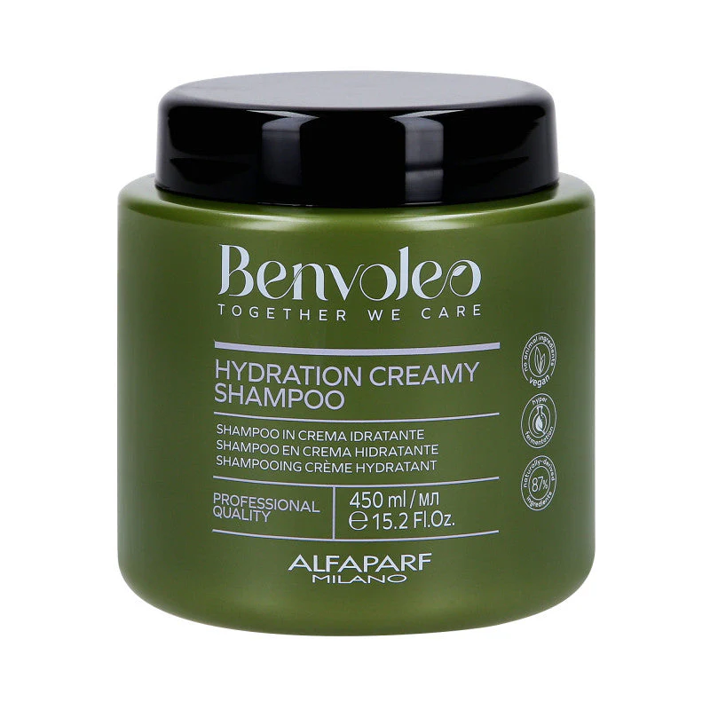 ALFAPARF MILANO BENVOLEO HYDRATION Kremowy szampon głęboko nawilżający 450 ml