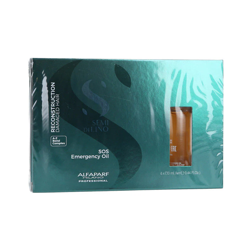 ALFAPARF SEMI DI LINO REPERATIVE SOS EMERGENCY OIL Regenerujące ampułki do włosów 6x13 ml