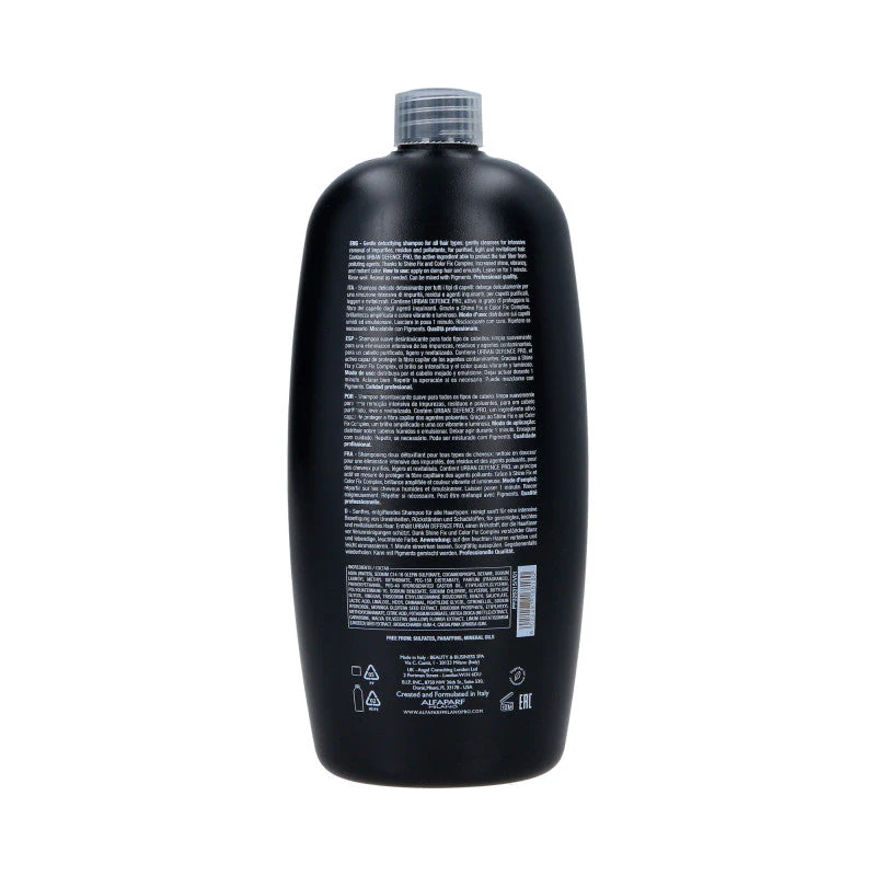 ALFAPARF SEMI DI LINO SUBLIME Oczyszczająco-detoksykujący szampon dla każdego rodzaju włosów 1000 ml - Image 2