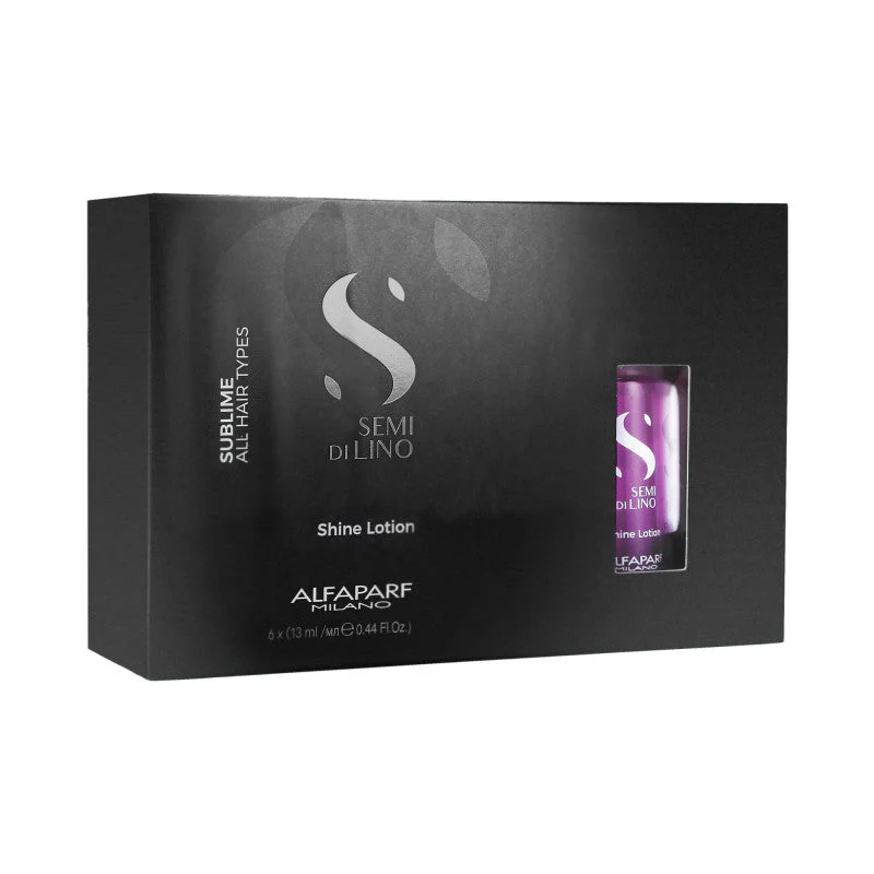 ALFAPARF SEMI DI LINO SUBLIME Shine Lotion Ampułki do włosów 12x13 ml