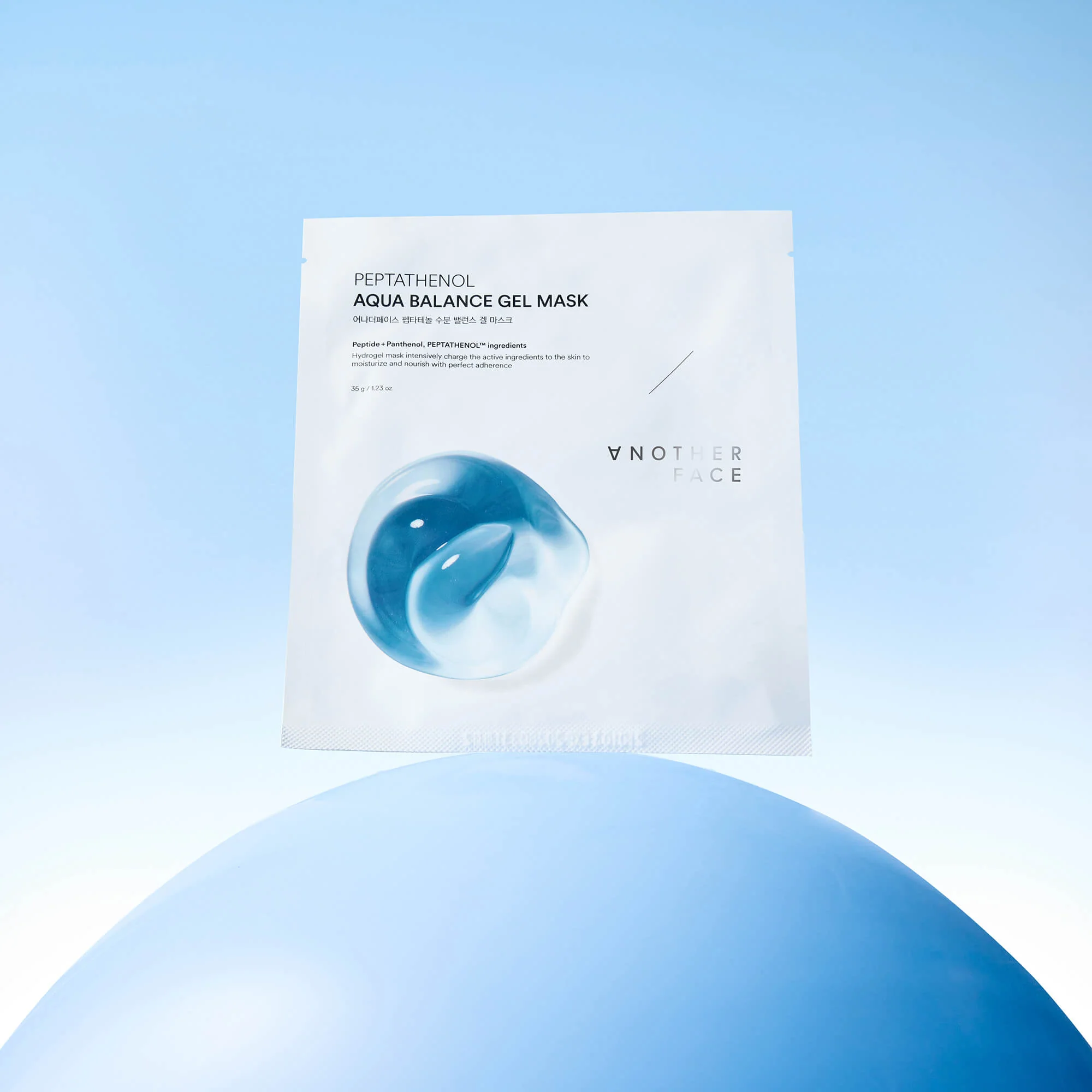 ANOTHER FACE PEPTATHENOL AQUA BALANCE GEL MASK Intensywnie nawilżająca hydrożelowa maska do twarzy (4x35 g) - Image 4