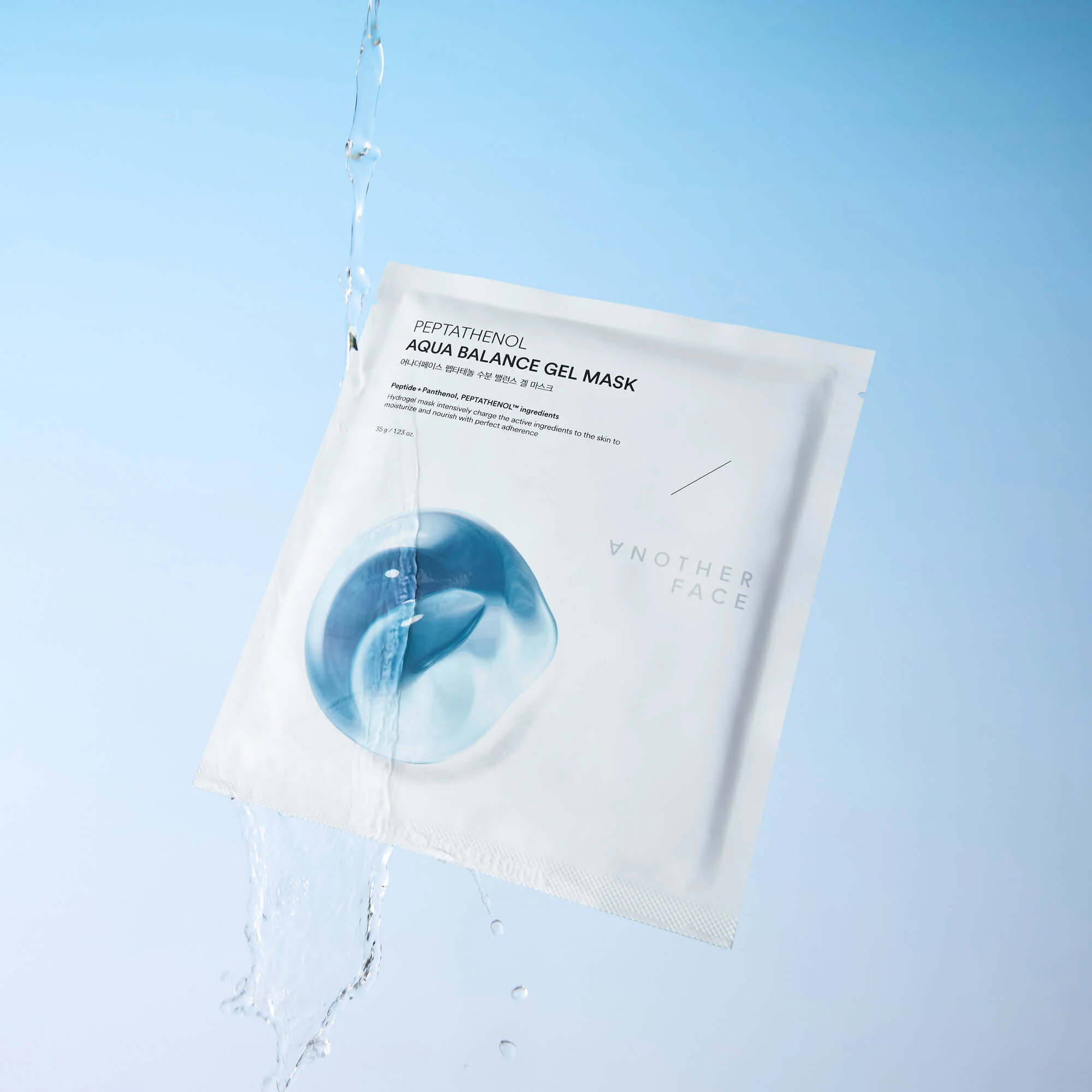 ANOTHER FACE PEPTATHENOL AQUA BALANCE GEL MASK Intensywnie nawilżająca hydrożelowa maska do twarzy (4x35 g) - Image 5