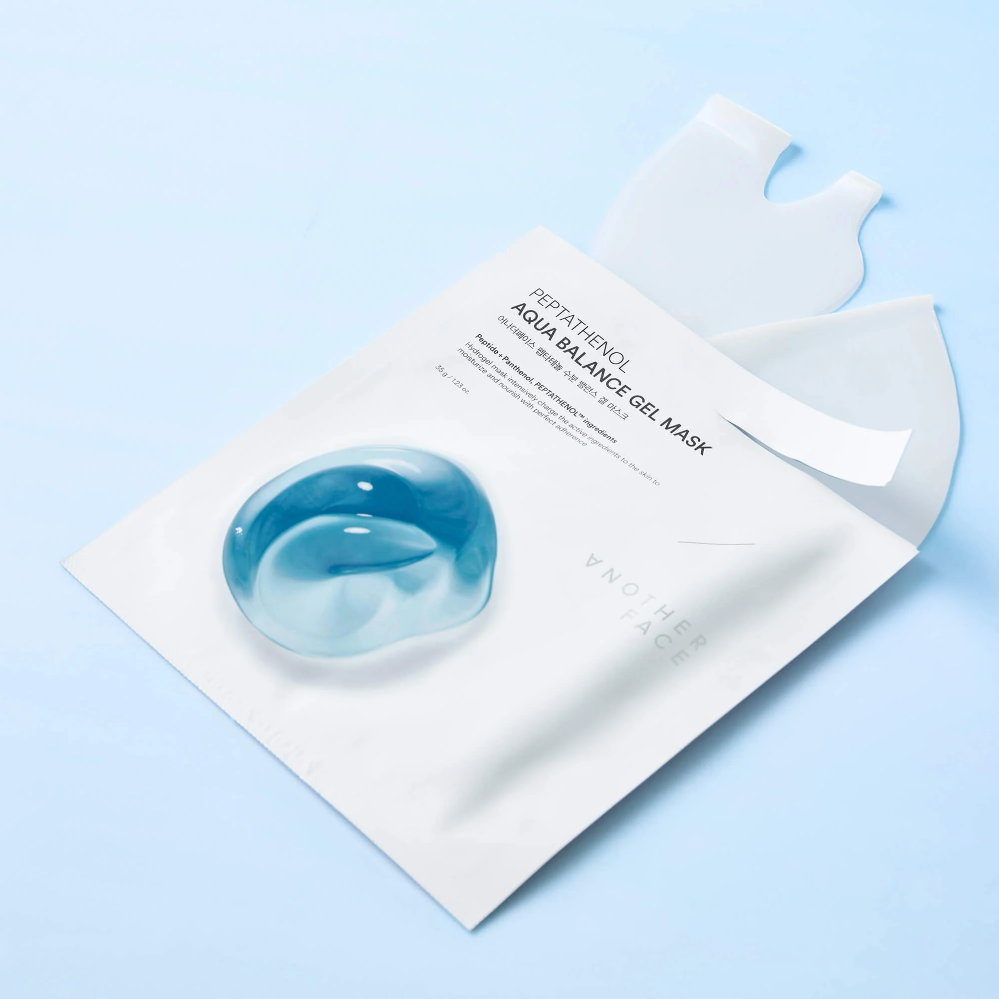 ANOTHER FACE PEPTATHENOL AQUA BALANCE GEL MASK Intensywnie nawilżająca hydrożelowa maska do twarzy (4x35 g) - Image 6