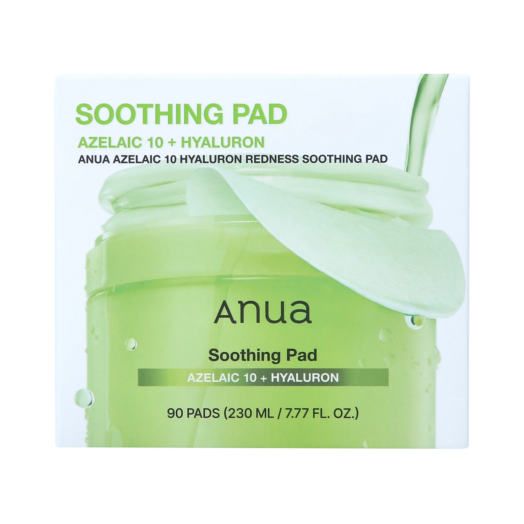 ANUA AZELAIC 10 + HYALURON SOOTHING PAD Kojące płatki tonizujące z kwasem azelainowym (90 szt.) 230 ml - Image 2