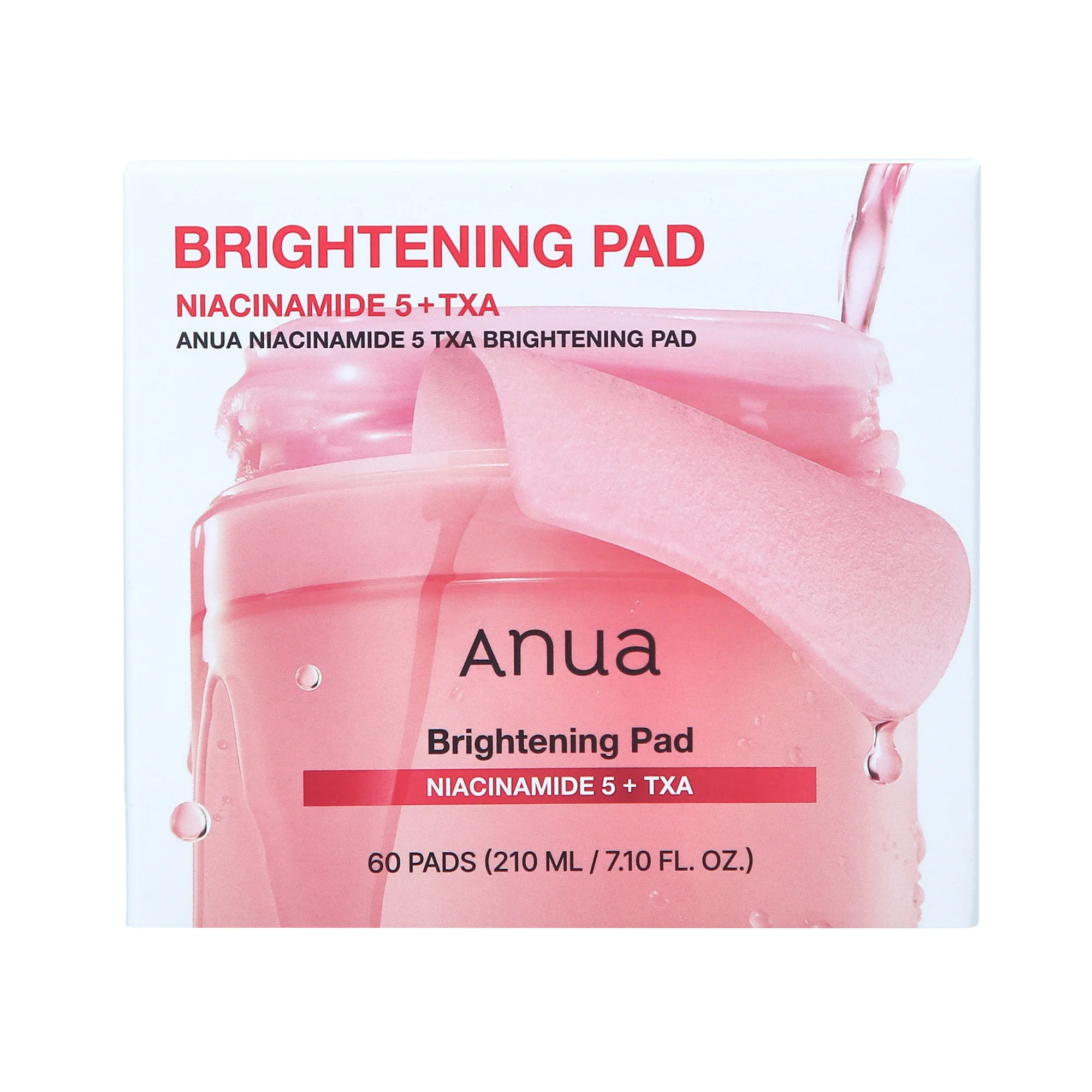 ANUA NIACINAMIDE 5 + TXA BRIGHTENING PAD Rozjaśniające płatki tonizujące z niacynamidem i kwasem traneksamowym (60 szt.) 210 ml - Image 2