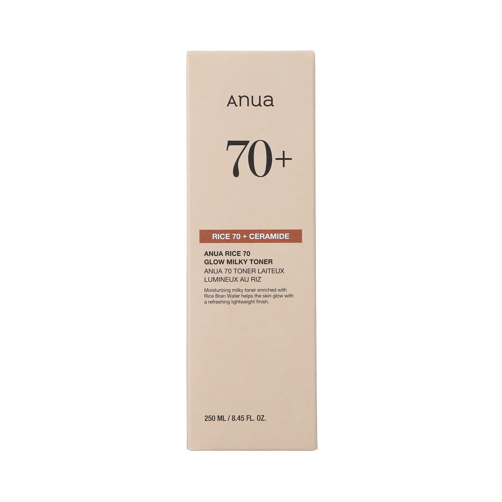 ANUA RICE 70+ CERAMIDE Mleczny tonik do twarzy 250 ml - Image 2