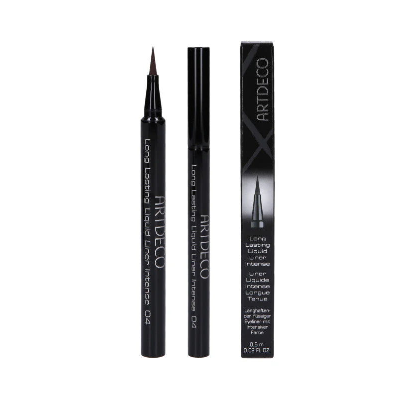 ARTDECO LONG LASTING LIQUID LINER INTENSE Płynny intensywny eyeliner w pisaku 04 Brown Line 0,6 ml