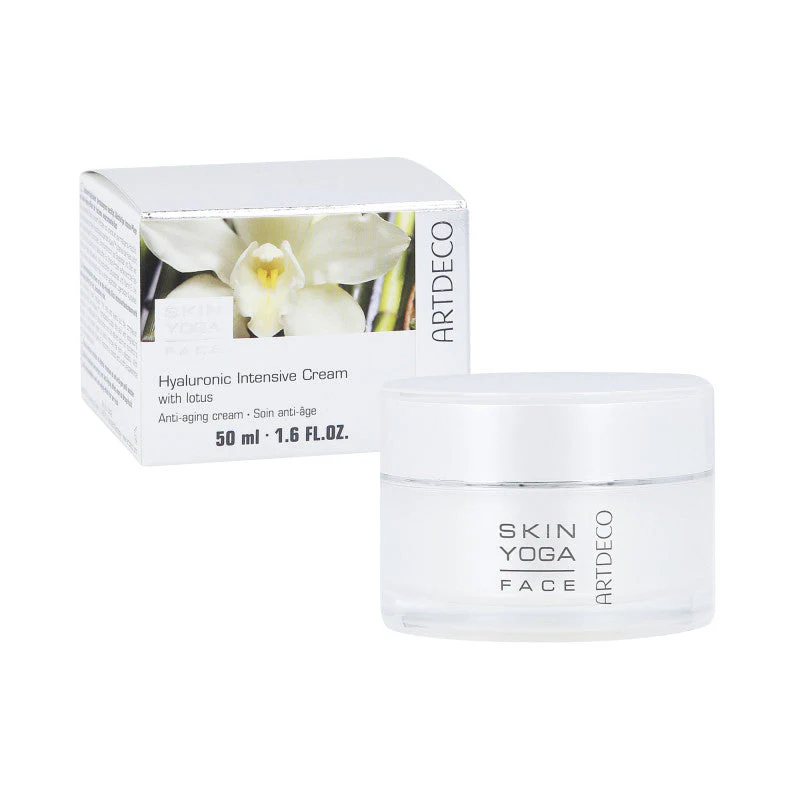 ARTDECO YOGA HYALURONIC INTENSIVE LOTUS Krem do twarzy z ekstraktem w kwiatu lotosu 50 ml