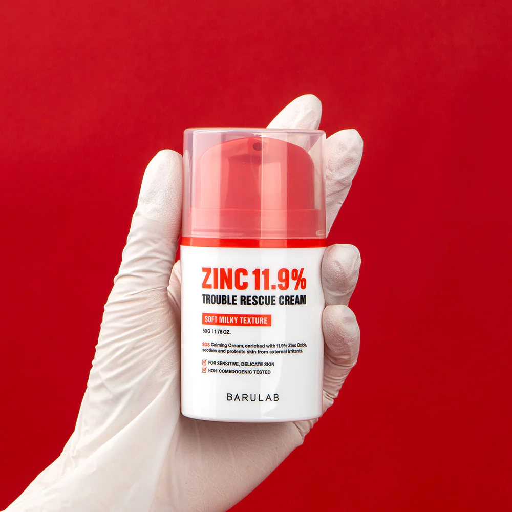 BARULAB ZINC 11.9% TROUBLE RESCUE CREAM Łagodzący krem ratunkowy z cynkiem 11,9% 50 g - Image 4