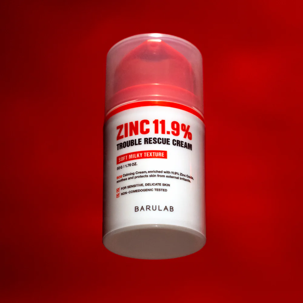 BARULAB ZINC 11.9% TROUBLE RESCUE CREAM Łagodzący krem ratunkowy z cynkiem 11,9% 50 g - Image 5