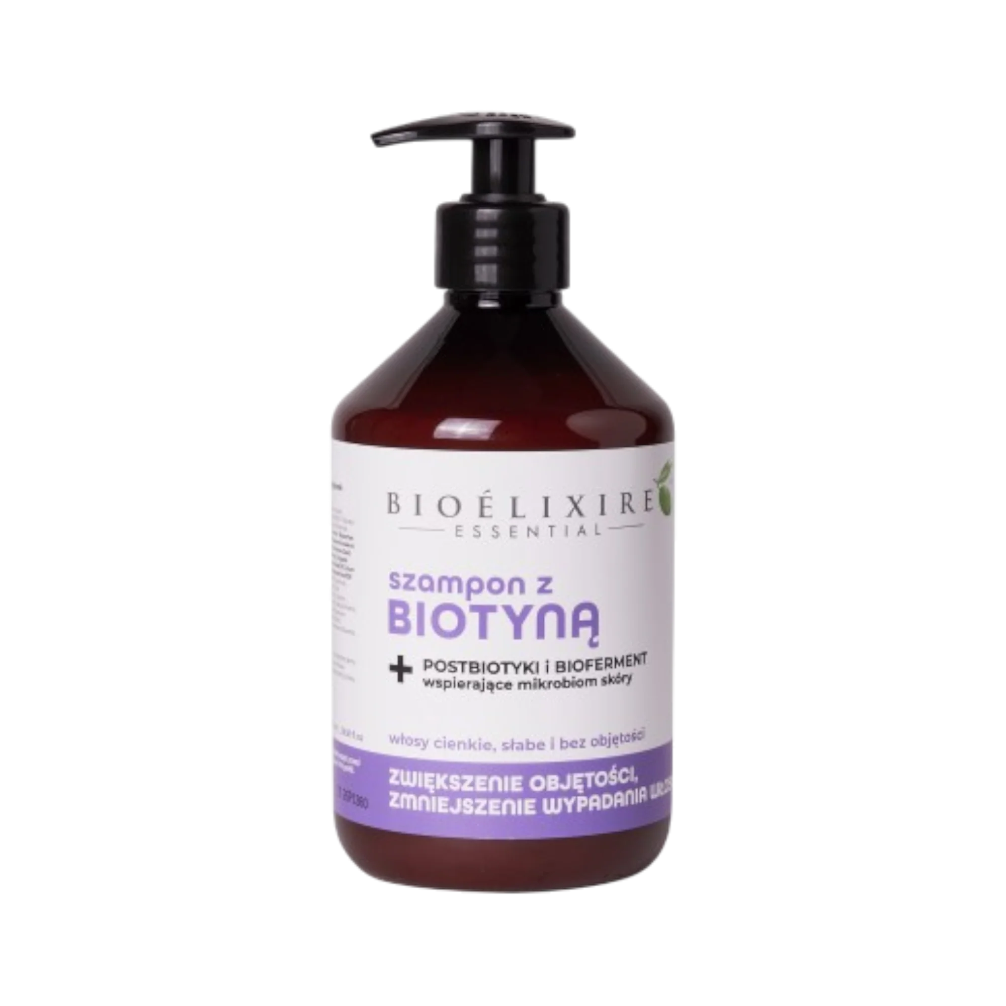 BIOELIXIRE ESSENTIAL Wzmacniający szampon do włosów z biotyną 500 ml
