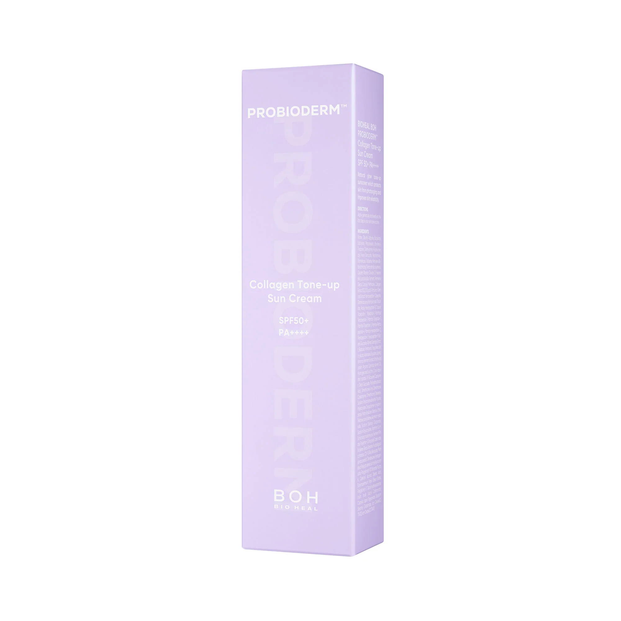 BOH BIO HEAL Probioderm™ Collagen Tone-Up Sun Cream SPF50+ PA++++ – Rozświetlająco-tonujący krem przeciwsłoneczny 50 ml - Image 3
