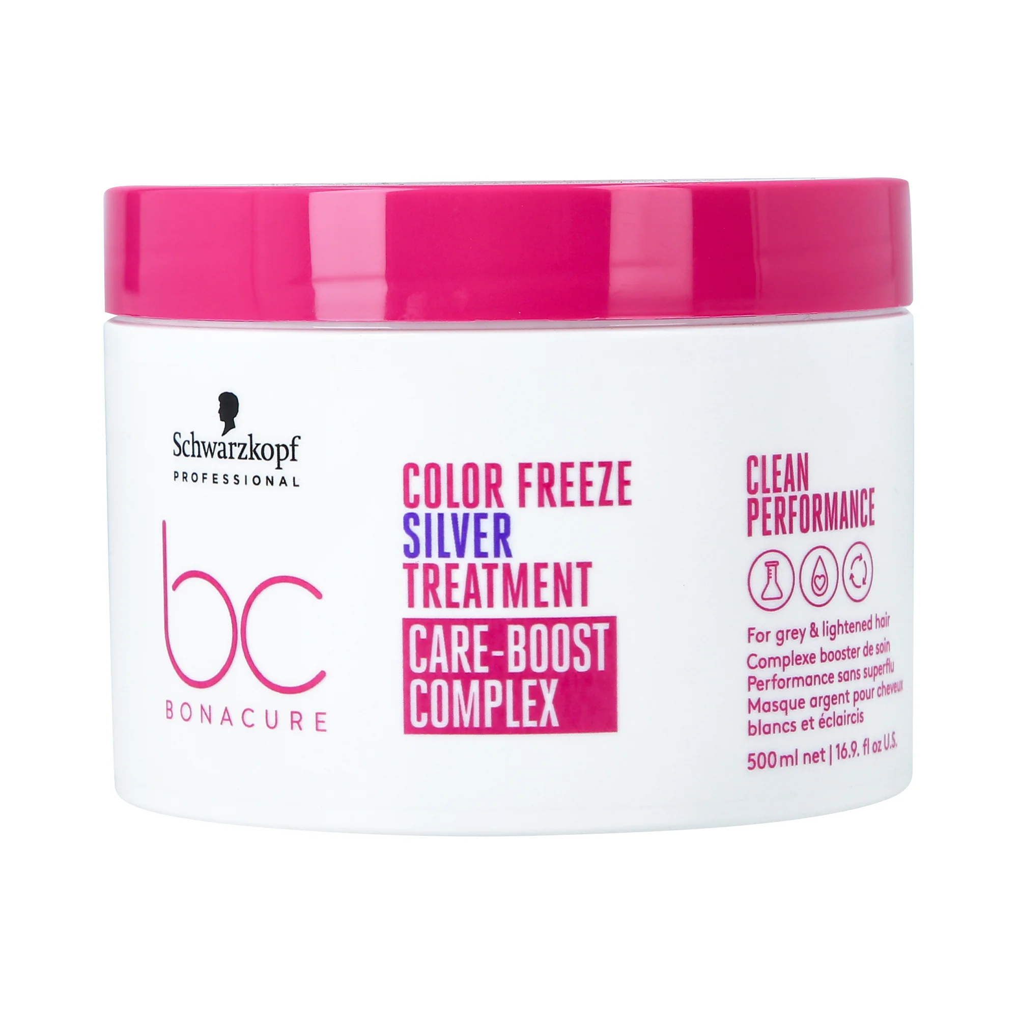 SCHWARZKOPF PROFESSIONAL COLOR FREEZE SILVER Fioletowa maska do włosów blond i siwych 500 ml