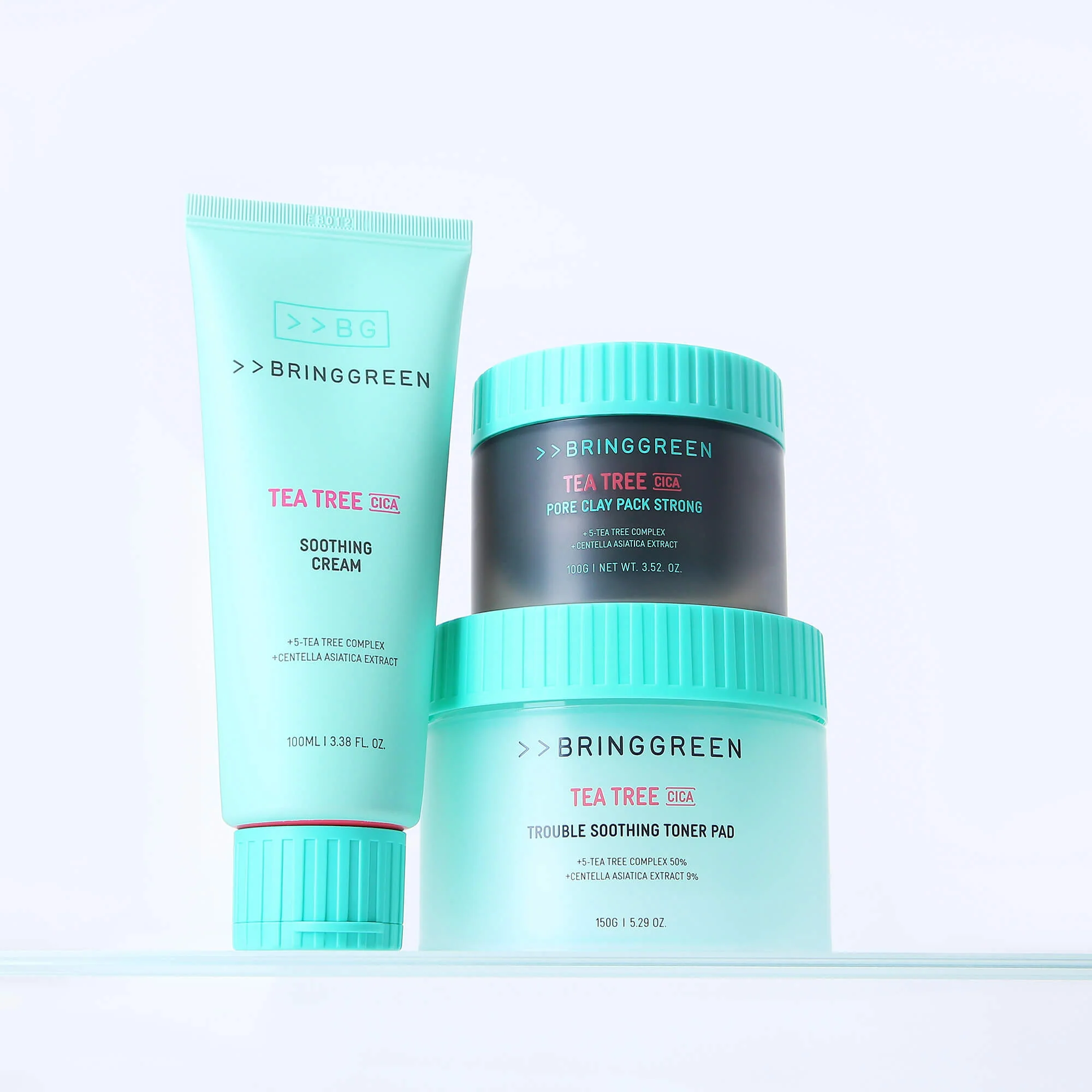BRINGGREEN Tea Tree Cica Pore Clay Pack Strong – Intensywnie oczyszczająca glinkowa maska do twarzy z drzewem herbacianym i cica 100 g - Image 8