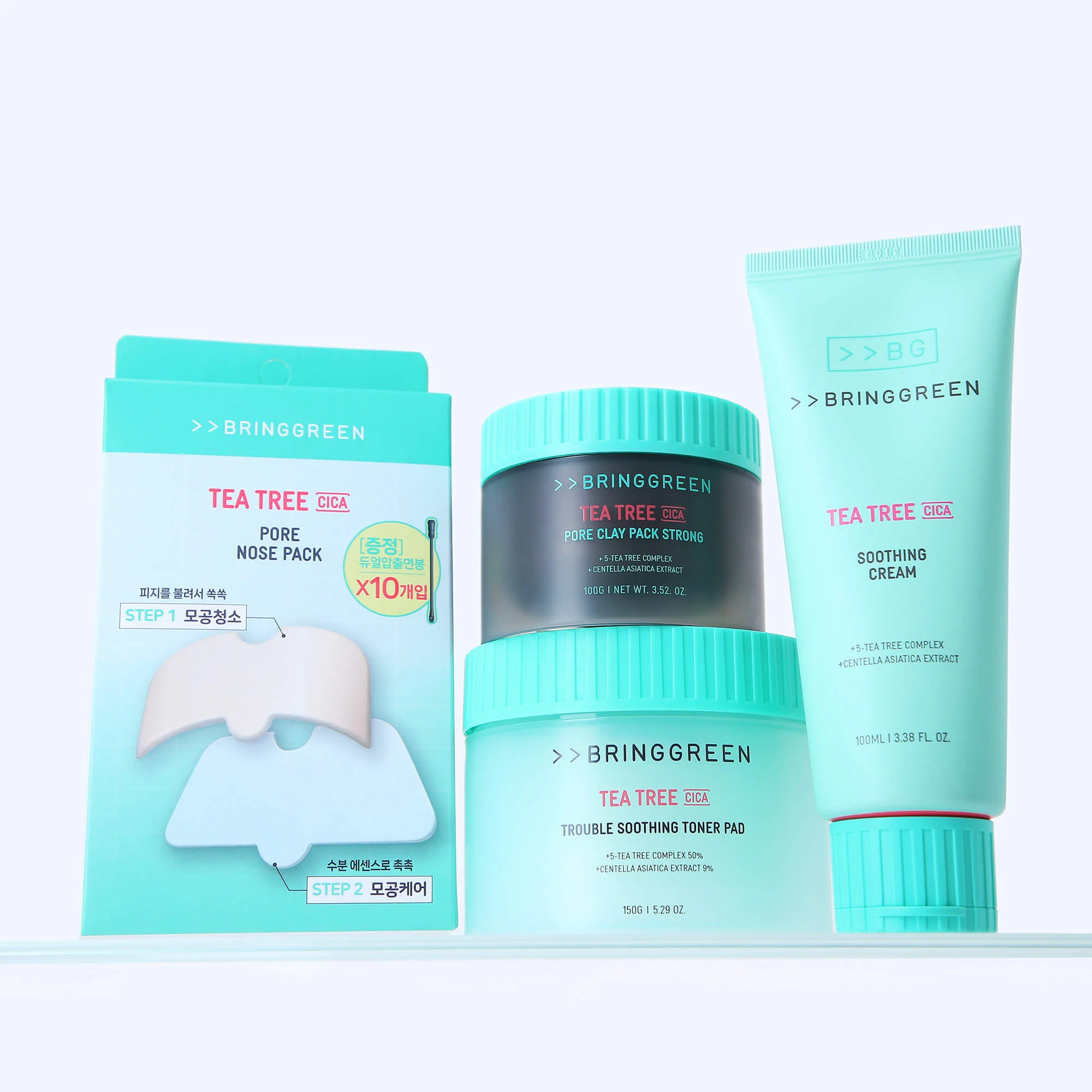 BRINGGREEN Tea Tree Cica Pore Clay Pack Strong – Intensywnie oczyszczająca glinkowa maska do twarzy z drzewem herbacianym i cica 100 g - Image 9