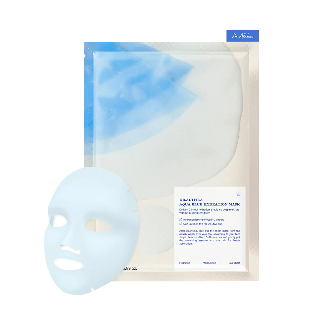 DR.ALTHEA AQUA BLUE HYDRATION Maska w płachcie o działaniu silnie nawilżającym (4 szt.) 122 g