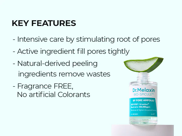 DR.MELAXIN BIO-SPICULE BP PORE Serum zwężające pory z mikroigłami 30 ml - Image 6