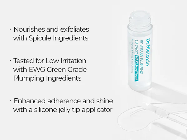 DR.MELAXIN BP SPICULE PLUMPING LIP SHOT MAXI Nawilżający błyszczyk z efektem powiększenia ust 4 ml - Image 7