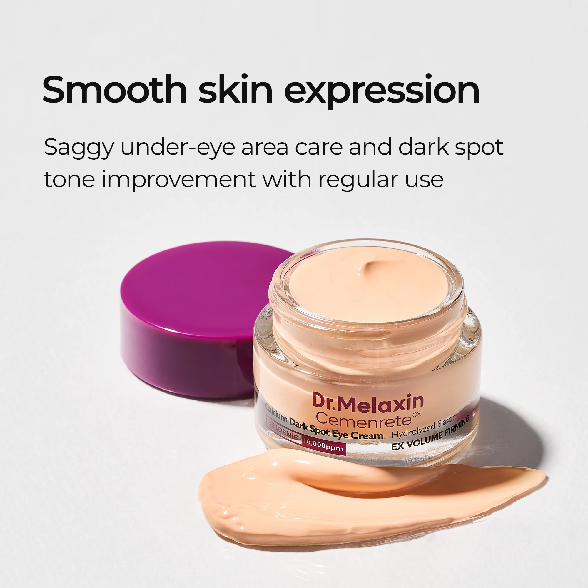 DR.MELAXIN CEMENRETE CALCIUM DARK SPOT EYE CREAM Krem pod oczy rozjaśnienie & ujędrnienie 15 g - Image 5