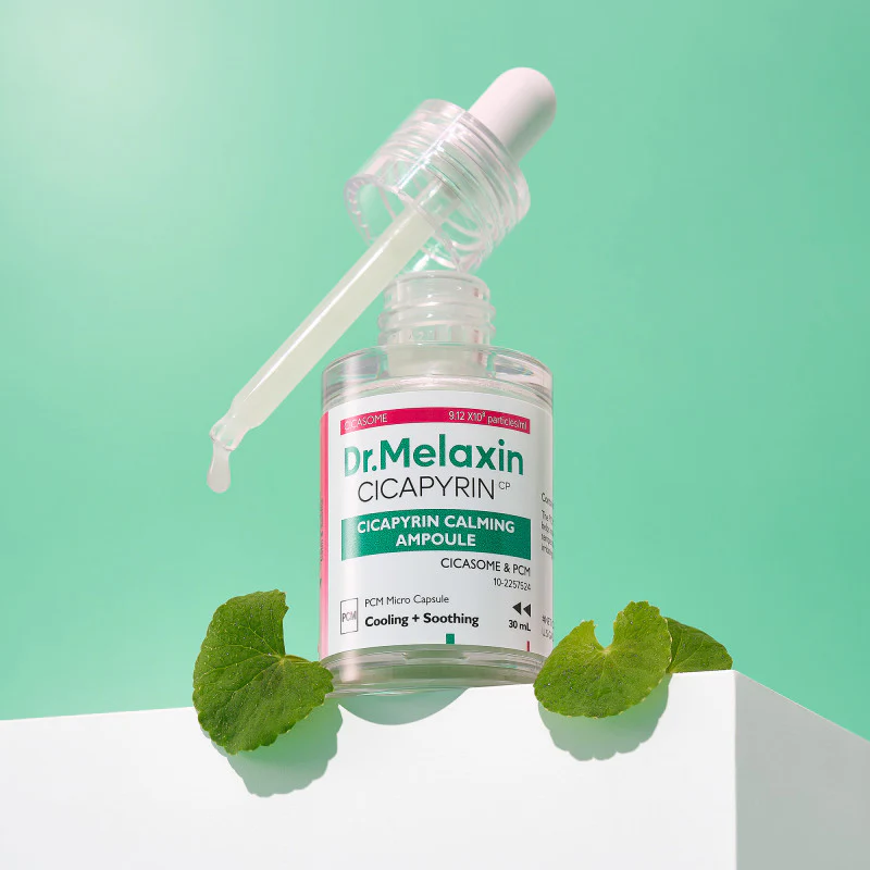 DR.MELAXIN CICAPYRIN CALMING AMPOULE Kojące serum do twarzy z kompleksem chłodzącym 30 ml - Image 2