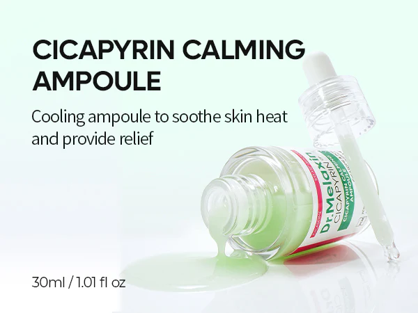 DR.MELAXIN CICAPYRIN CALMING AMPOULE Kojące serum do twarzy z kompleksem chłodzącym 30 ml - Image 4