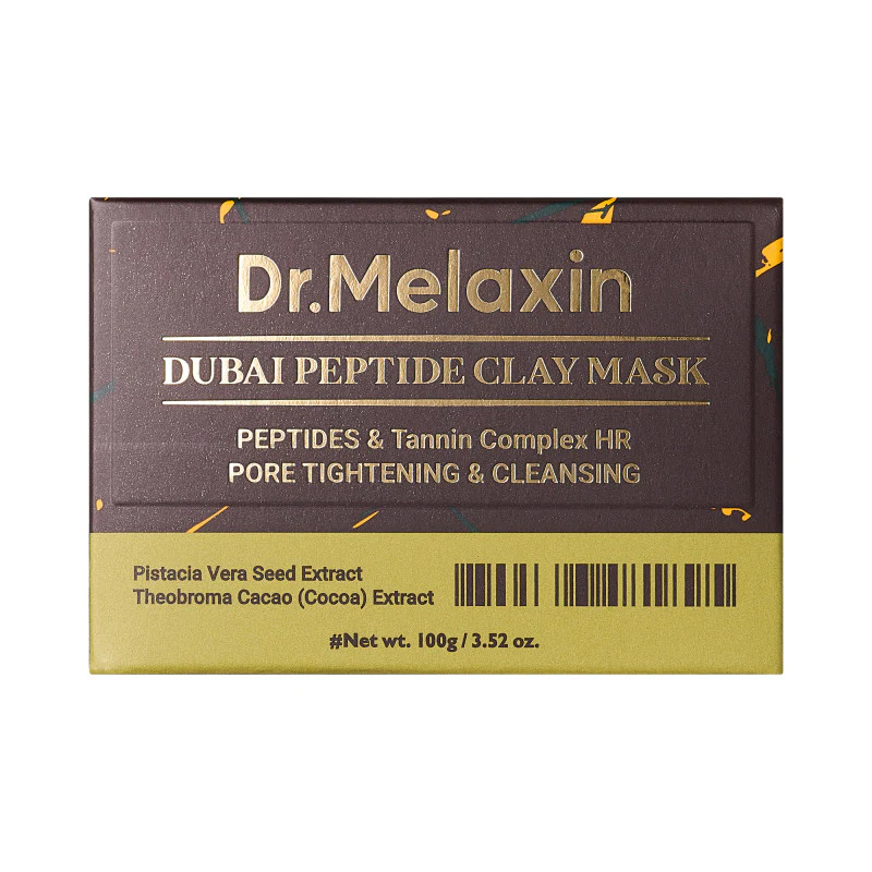 DR. MELAXIN DUBAI PEPTIDE CLAY MASK Oczyszczająca maska z glinką redukująca nadmiar sebum 100 g - Image 2