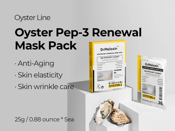DR.MELAXIN OYSTER PEPTIDE MASK Odmładzające maseczki peptydowe w płachcie 5 x 30 g - Image 5