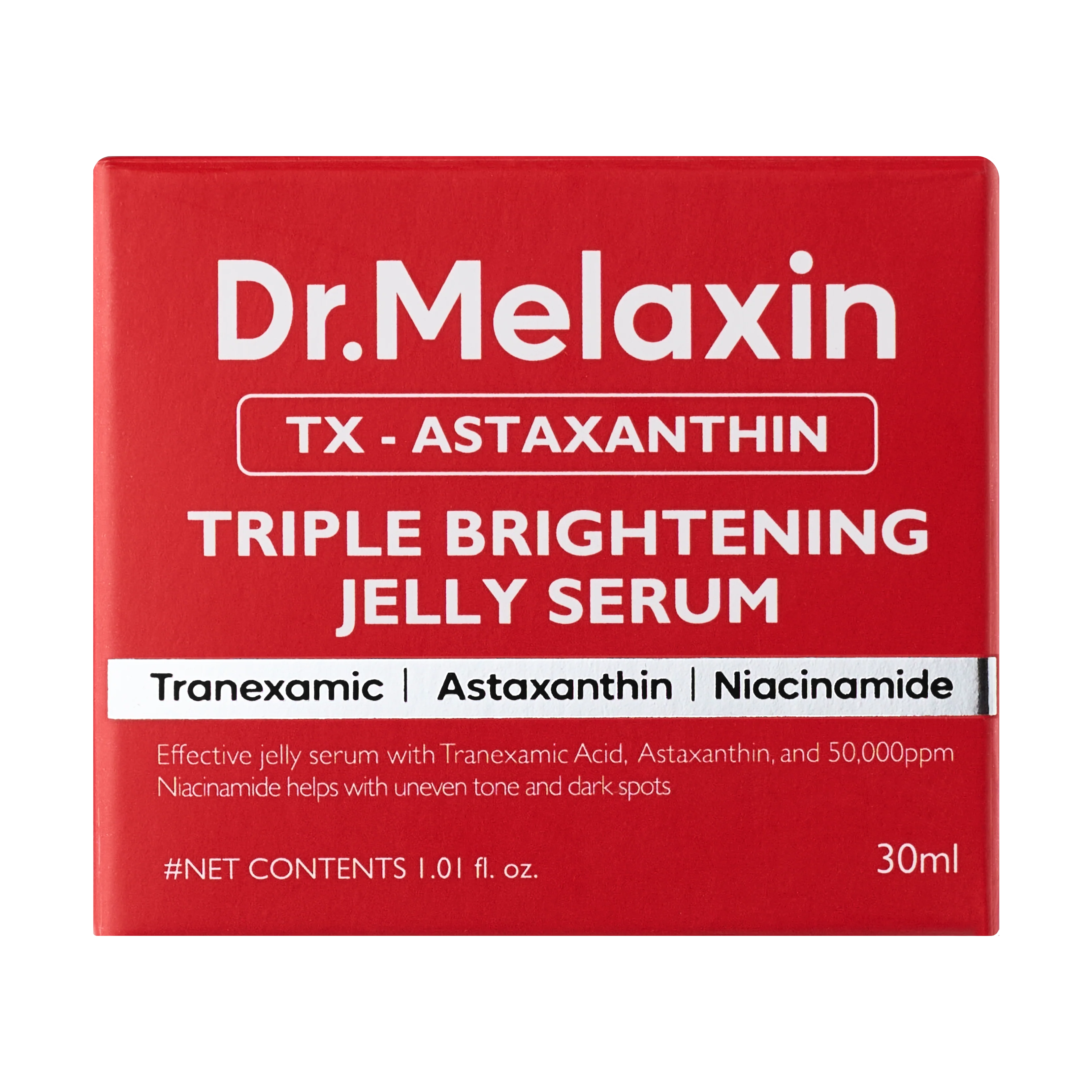 DR.MELAXIN TX-ASTAXANTHIN TRIPLE BRIGHTENING JELLY SERUM Rozjaśniające serum na przebarwienia 30 ml - Image 2