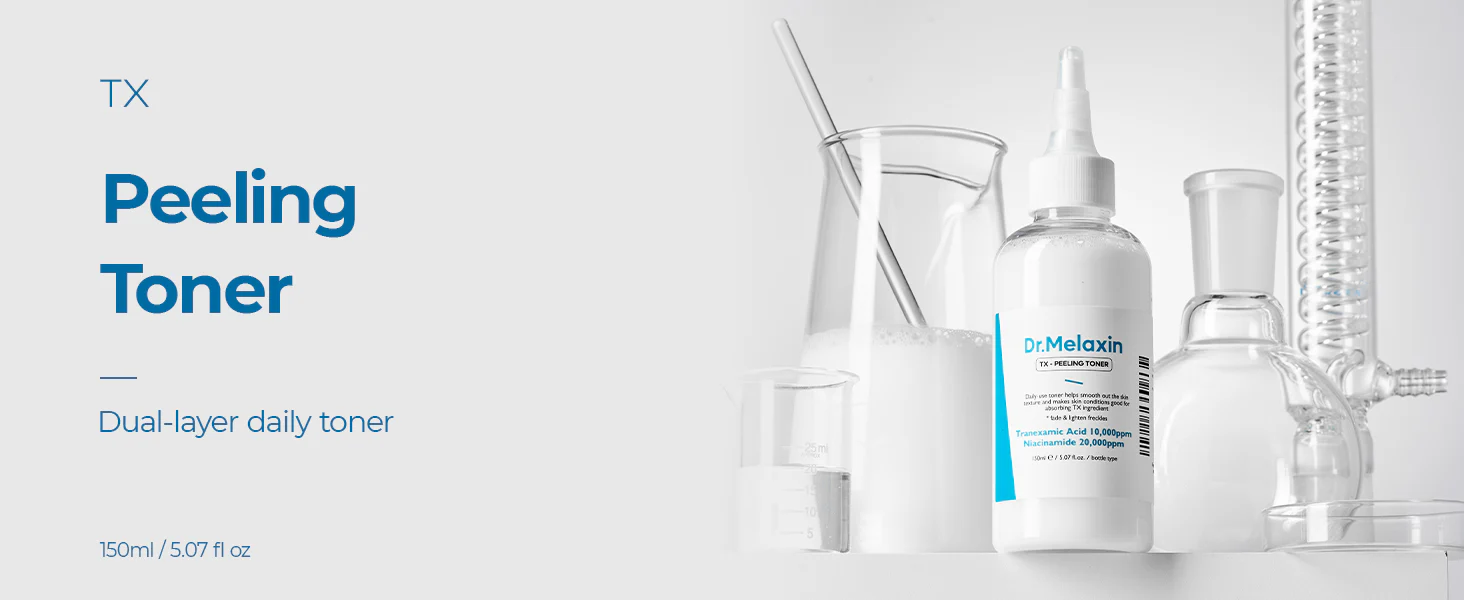 DR.MELAXIN TX-PEELING TONER Mleczny tonik złuszczający z kwasem traneksamowym 150 ml - Image 6