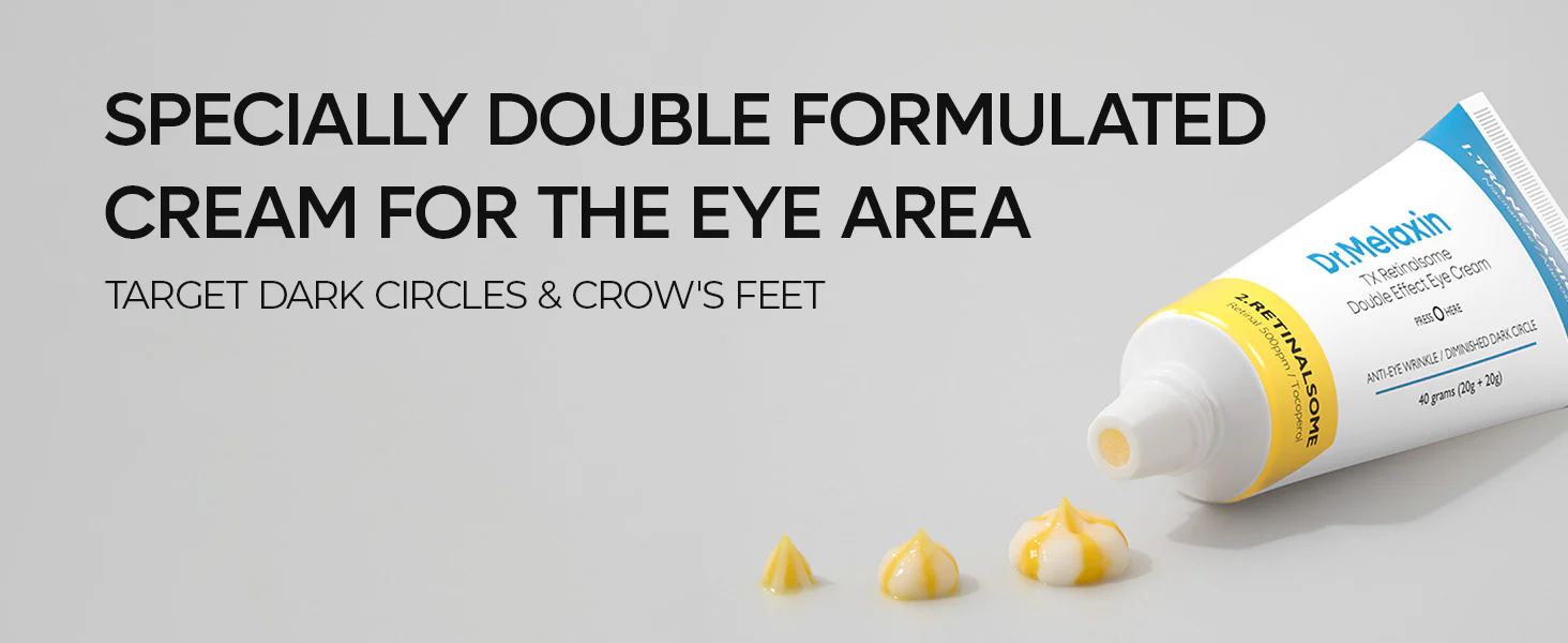 DR.MELAXIN TX-RETINALSOME DOUBLE EFFECT Krem pod oczy anti-aging z kwasem traneksamowym i retinalem 40 g - Image 5