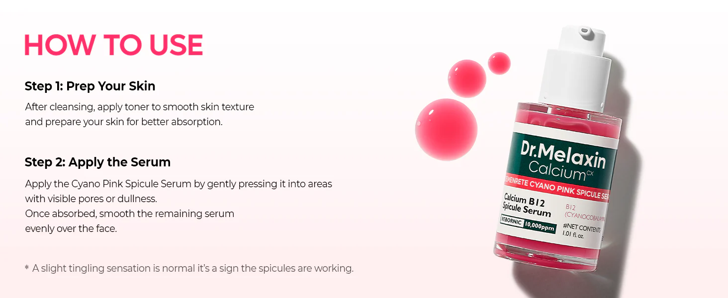 DR.MELAXIN CEMENRETE LINE Intensywnie regenerujące serum z mikroskopijnymi spikulami i witaminą B12 30 ml - Image 8