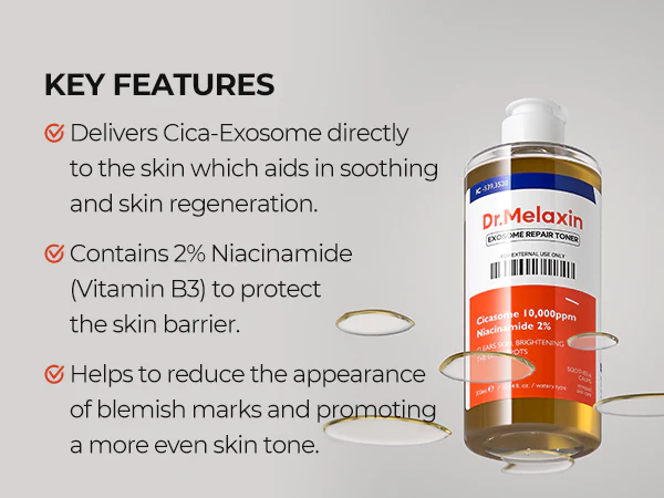 DR.MELAXIN EXOSOME LINE Tonik naprawczy z egzomosomami 300 ml - Image 4