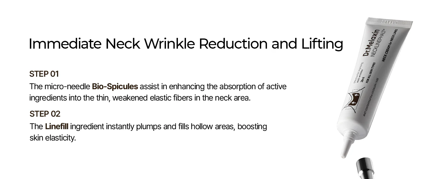 DR.MELAXIN NECKLINEPHALT LINE Ujędrniający krem na szyję 20 ml - Image 3