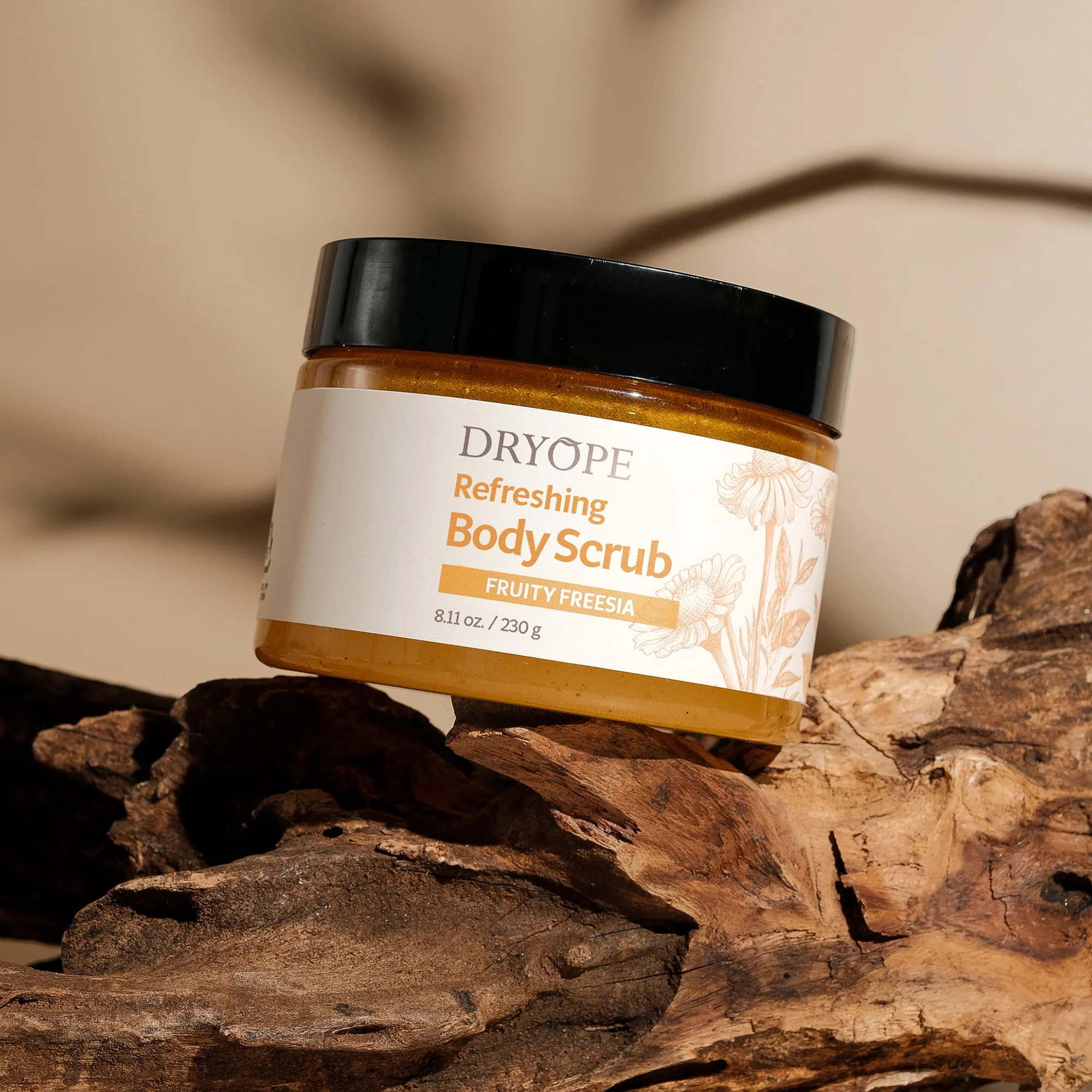 DRYOPE REFRESHING BODY SCRUB Intensywnie odżywiający peeling do ciała Fruity Freesia 230 g - Image 2