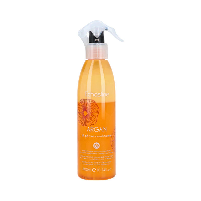ECHOSLINE ARGAN BI-PHASE Wegańska dwufazowa odżywka bez spłukania z olejkiem arganowym 300 ml