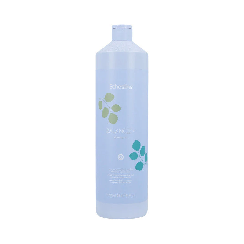 ECHOSLINE BALANCE PLUS Wegański równoważący szampon do tłustej skóry głowy 1000 ml
