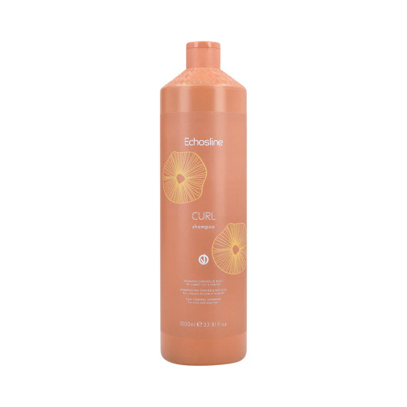 ECHOSLINE CURL VEG Wegański nawilżający szampon do włosów kręconych i falowanych 1000 ml