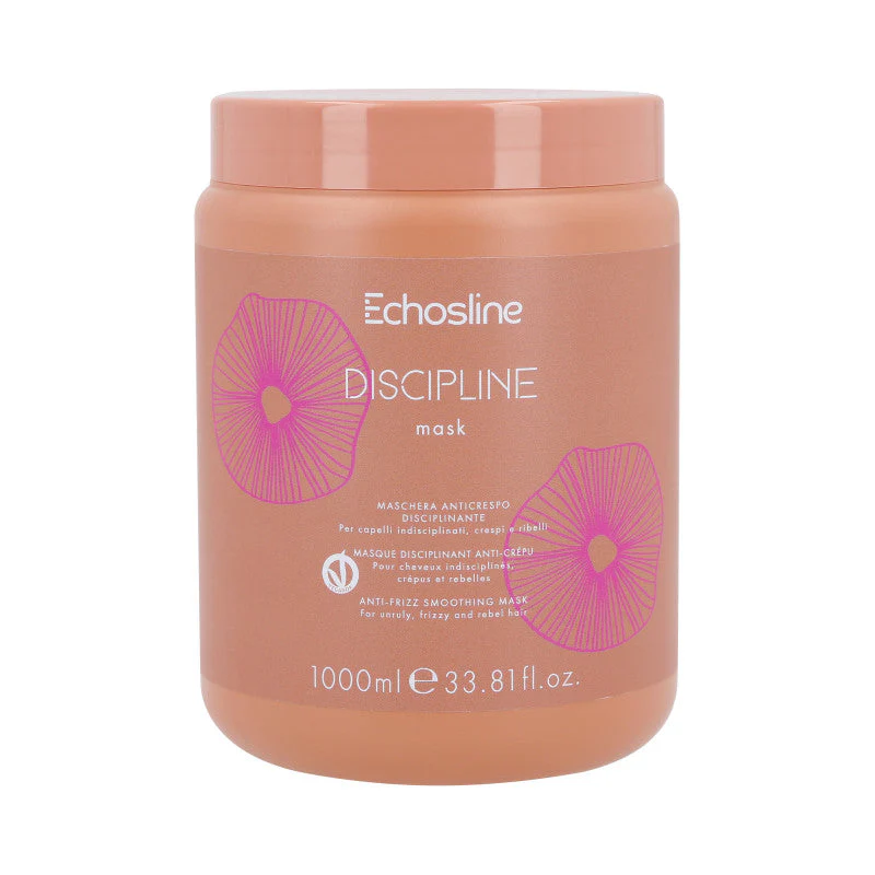 ECHOSLINE DISCIPLINE ANTI-FRIZZ Wegańska dyscyplinująca maska przeciwdziałająca puszeniu włosów 1000 ml