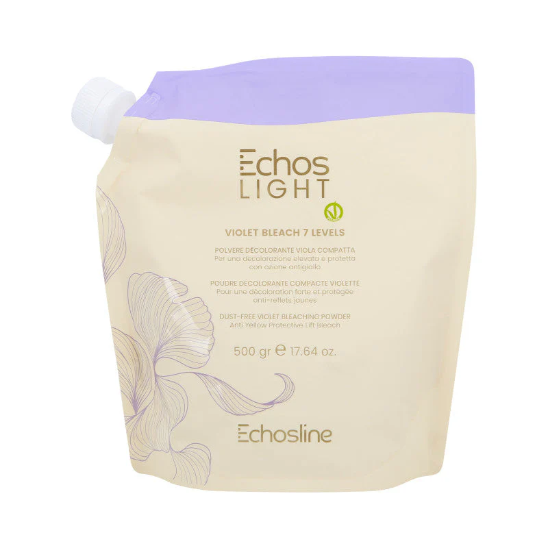 ECHOSLINE ECHOS LIGHT VIOLET BLEACH&LEVELS Bezpyłowy fioletowy proszek rozjaśniający włosy 500 g