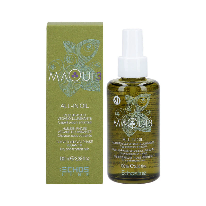 ECHOSLINE MAQUI 3 Wegański olejek do włosów suchych nadający blask 100 ml