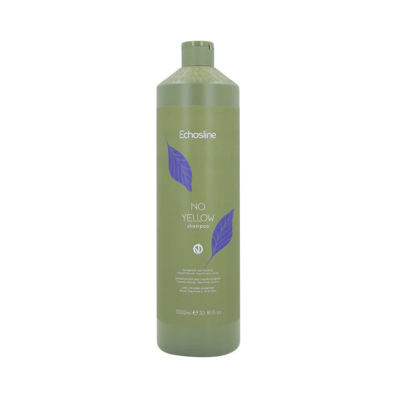 ECHOSLINE NO YELLOW VEGAN Fioletowy szampon do włosów blond i siwych 1000 ml