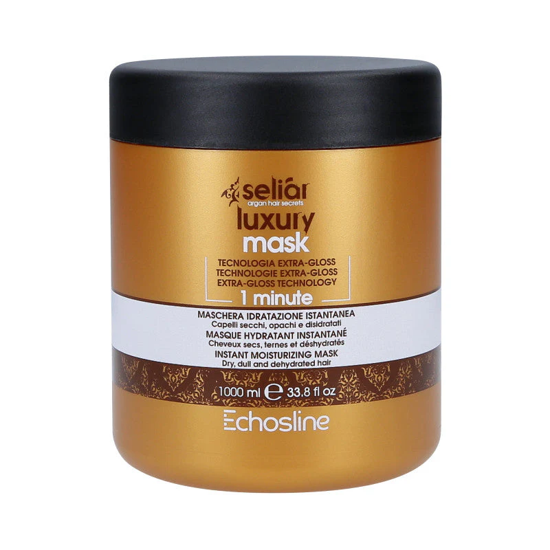 ECHOSLINE SELIAR LUXURY Intensywnie nawilżająca maska do włosów suchych 1000 ml