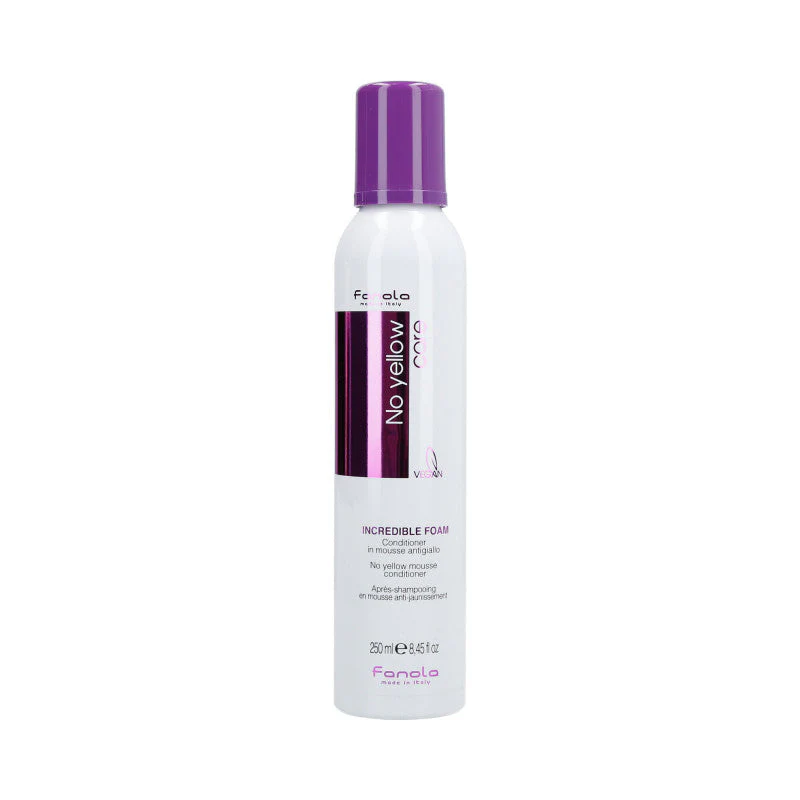 FANOLA NO YELLOW Incredible Foam Odżywka w piance do włosów blond 250 ml
