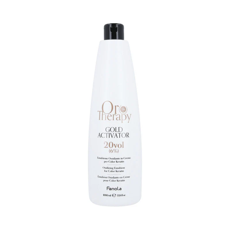 FANOLA ORO THERAPY GOLD Aktywator do koloryzacji w kremie 6% 20vol 1000 ml
