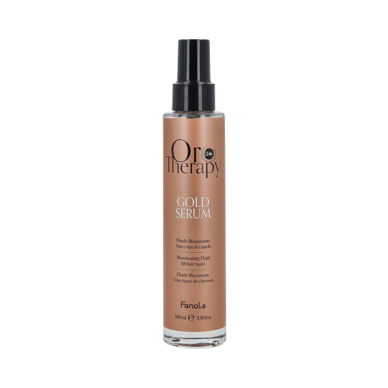 FANOLA ORO THERAPY GOLD SERUM Rozświetlające serum do każdego rodzaju włosów 100 ml
