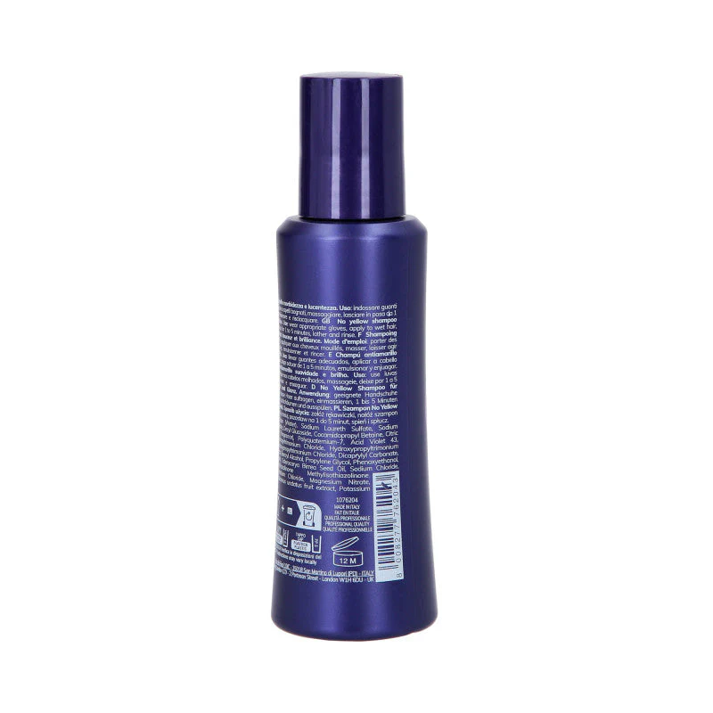 FANOLA WONDER NO YELLOW EXTRA CARE Wegański szampon neutralizujący do włosów blond 100 ml - Image 2