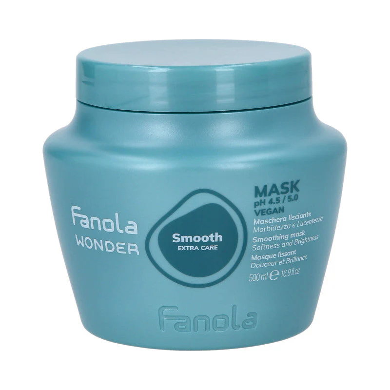 FANOLA WONDER SMOOTH EXTRA CARE Wegańska maska wygładzająca do włosów puszących 500 ml